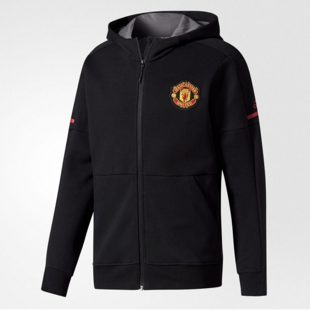 Adidas manchester united full zip hoodie,  euc